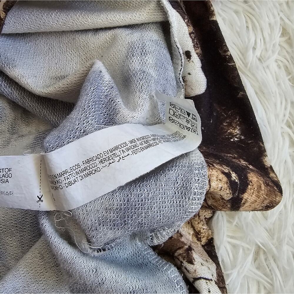 Zara Patchwork Mixed Print Long Sleeve Top - Picture 8 of 13